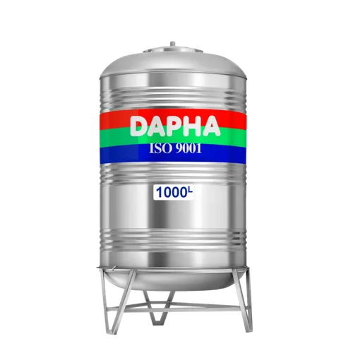 Bồn inox Dapha 1000L đứng xuất khẩu