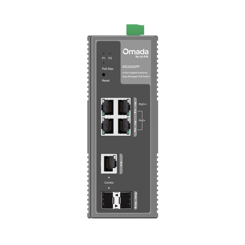 Switch Managed Industrial PoE+ TP-Link Omada IES206GPP