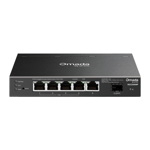 TP-Link Omada SG2206MP – Switch Gigabit 6 Cổng, 4 Cổng PoE+