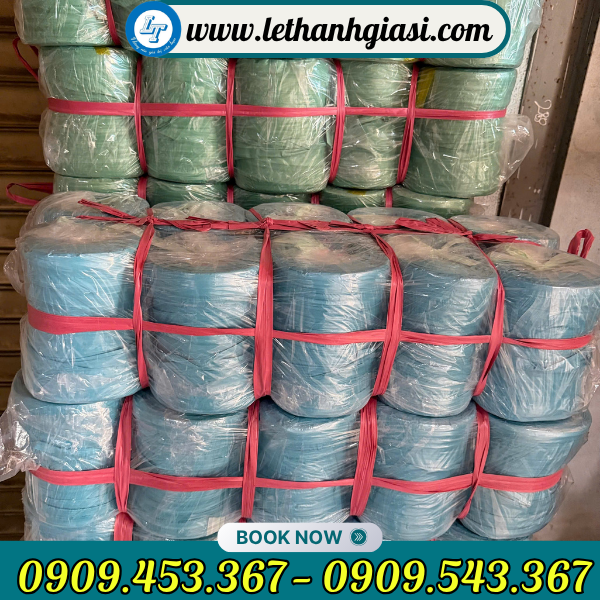 Dây nilon ống màu xanh giá rẻ tại Lê Thanh Kho sỉ Dây nilon ống màu xanh