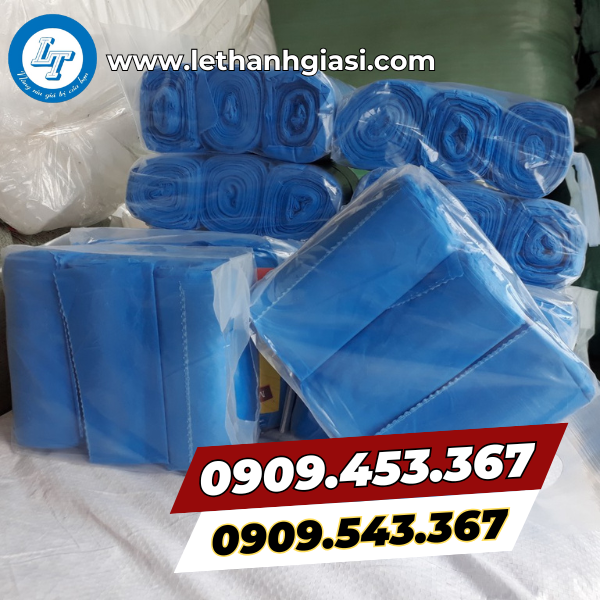 Túi rác cuộn màu xanh Túi rác cuộn màu xanh