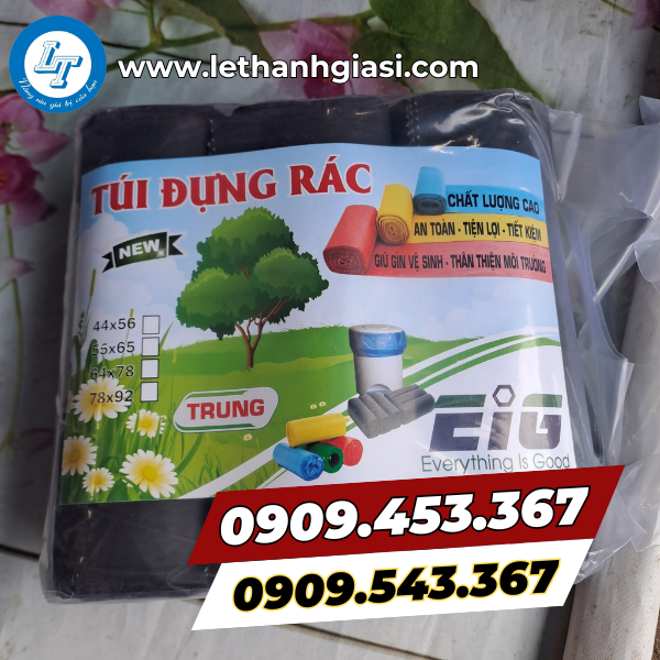 Túi rác cuộn màu đen Túi rác cuộn màu đen