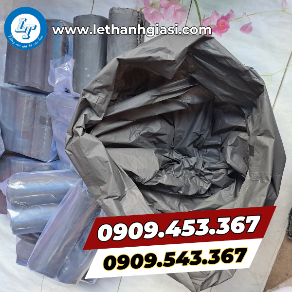 Túi rác cuộn màu đen Túi rác cuộn màu đen