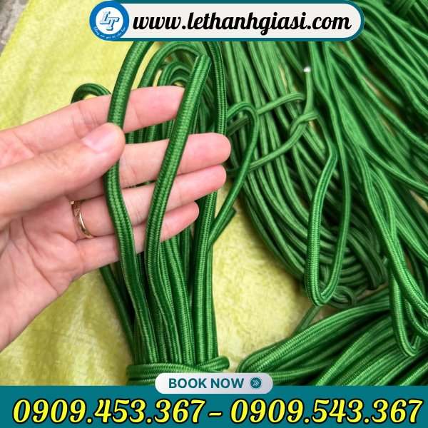 Dây dù tròn xanh giá sỉ HCM Dây dù tròn xanh giá sỉ HCM