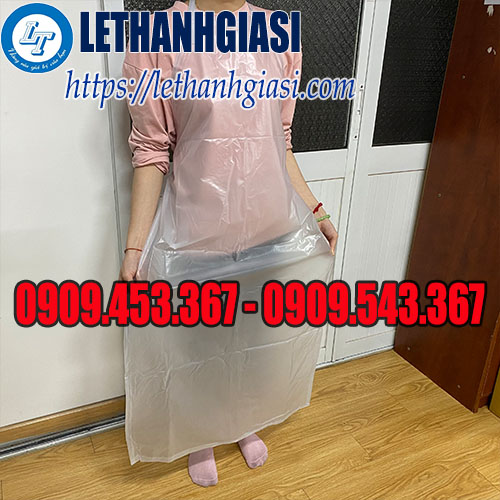 Tạp dề nhựa trắng trong Tạp dề nhựa trắng trong