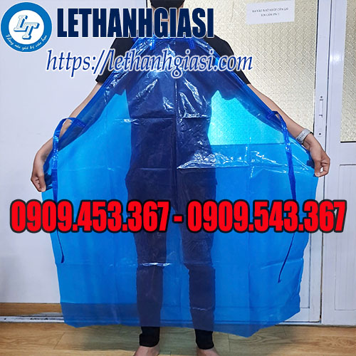 Tạp dề nhựa xanh trong Tạp dề nhựa xanh trong