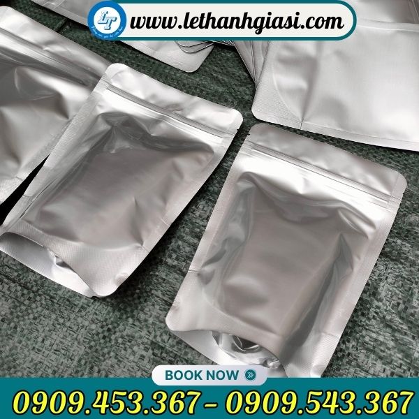 Túi zip 2 mặt bạc Túi zip 2 mặt bạc