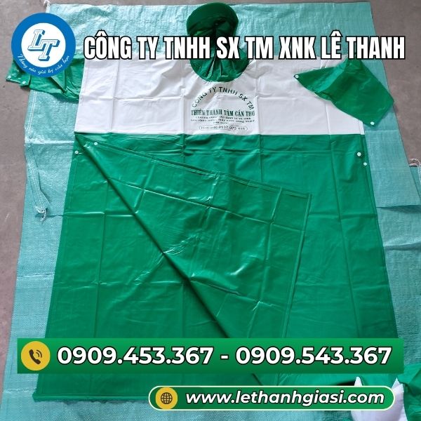 Áo mưa cánh dơi in logo Áo mưa cánh dơi
