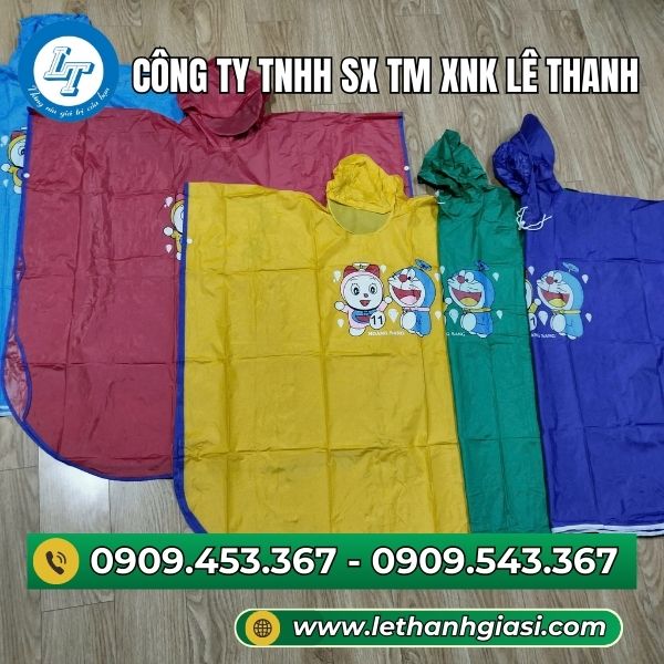 Áo mưa cánh dơi trẻ em nhiều màu đẹp Áo mưa cánh dơi