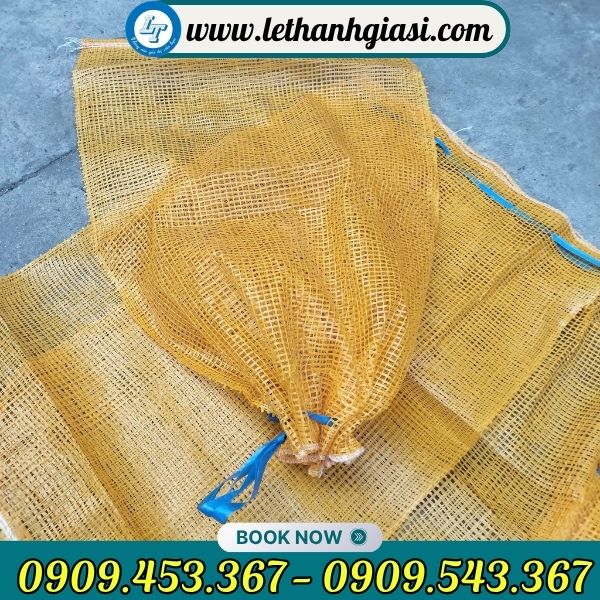 Bao tải lưới đựng hành tỏi Bao tải lưới đựng hành tỏi