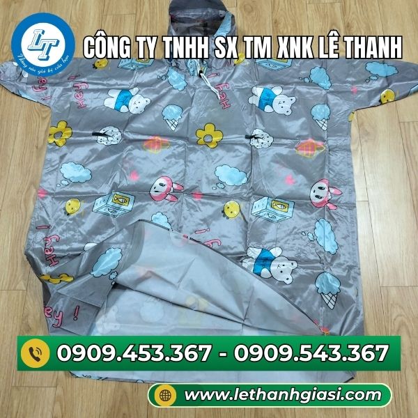 Áo mưa bít hoạt hình cute Áo mưa bít