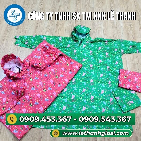 Áo mưa bít hoa văn đẹp Áo mưa bít