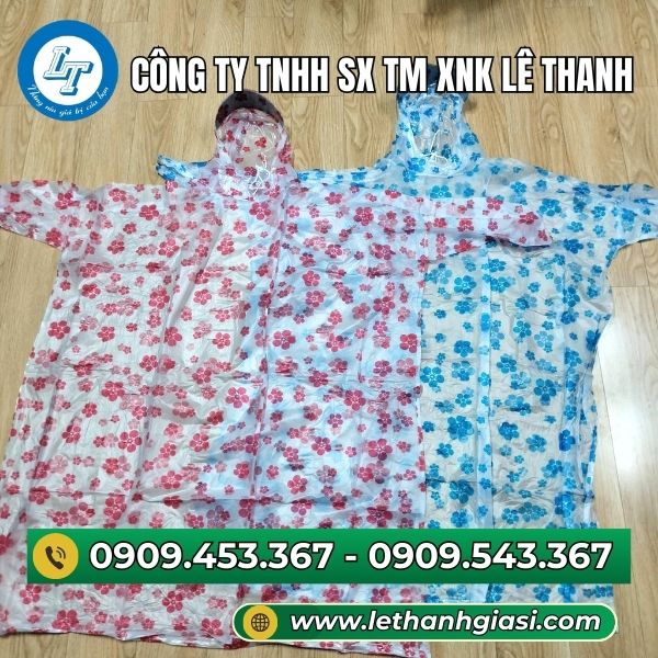 Áo mưa bít hoa mai siêu đẹp Áo mưa bít