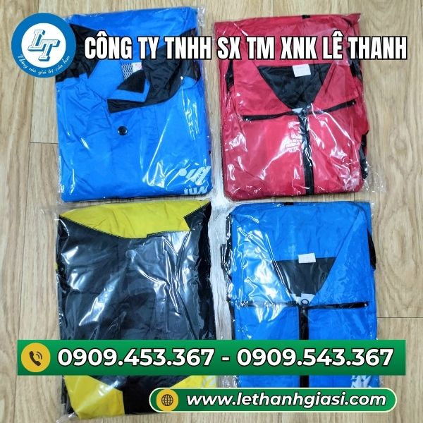 Bộ quần áo mưa cao cấp đóng bịch gọn gàng Bộ quần áo mưa cao cấp