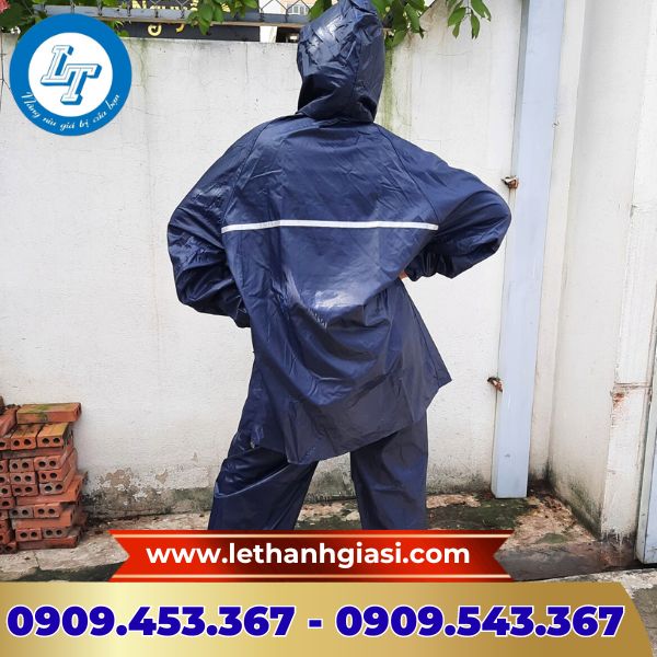Áo mưa bộ 2 lớp cao cấp có viền phản quang Áo mưa bộ 2 lớp cao cấp có viền phản quang
