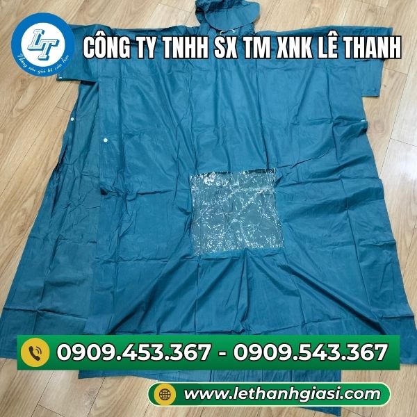 Áo mưa cánh dơi có kiếng rọi đèn Áo mưa cánh dơi
