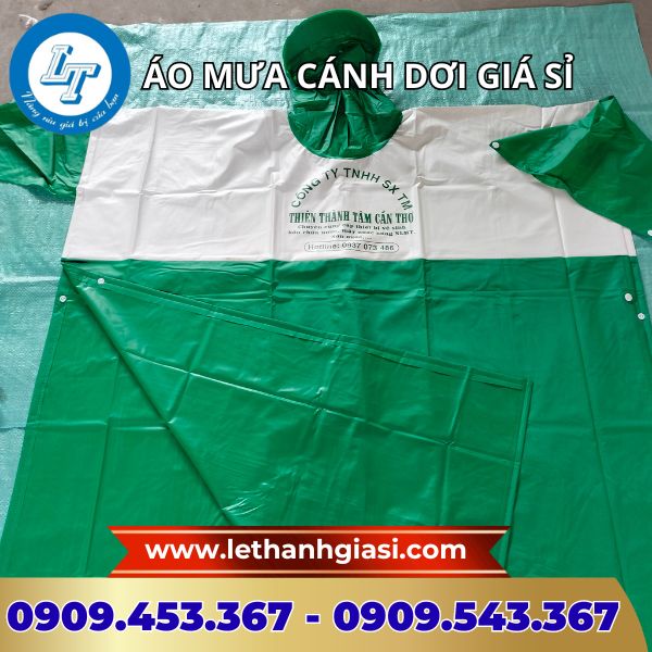 Áo mưa cánh dơi in logo Áo mưa cánh dơi