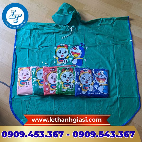 Áo mưa cánh dơi trẻ em nhiều màu