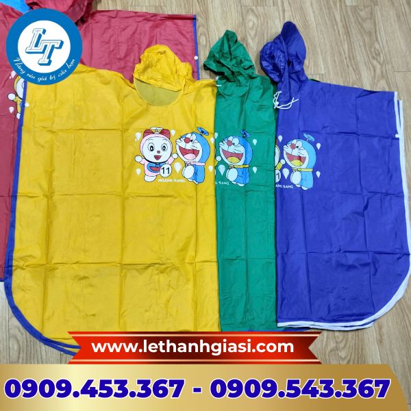 Áo mưa cánh dơi trẻ em nhiều màu