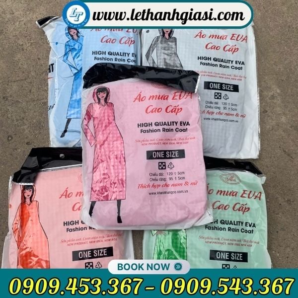 Áo mưa tiện lợi nhựa Eva cao cấp Áo mưa tiện lợi
