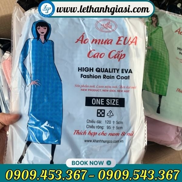 Áo mưa tiện lợi nhựa Eva cao cấp Áo mưa tiện lợi nhựa Eva cao cấp