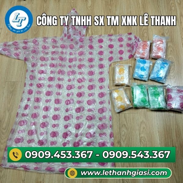 Áo mưa tiện lợi chấm bi Áo mưa tiện lợi chấm bi