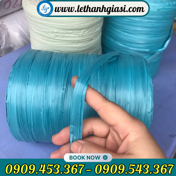 Dây nilon ống màu xanh dương sợi dây bóng đẹp Dây nilon ống màu xanh