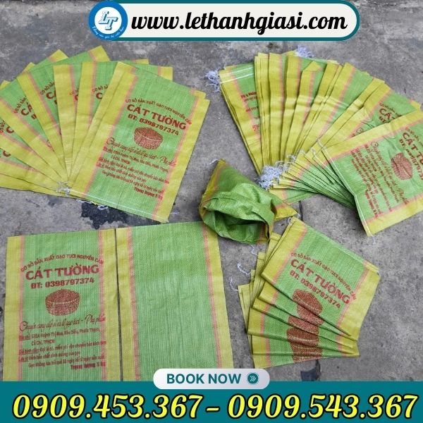 Bao tải đựng gạo in logo Bao tải gạo giá sỉ