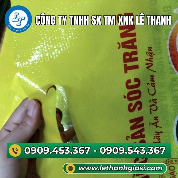 Bao đựng gạo ST 25 đục lỗ quai xách tiện lợi Bao đựng gạo ST 25