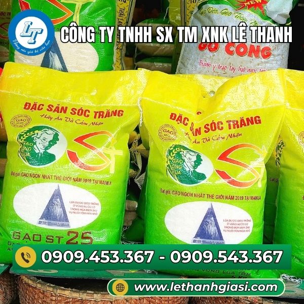 Bao đựng gạo ST 25 chuyên nghiệp Bao đựng gạo ST 25