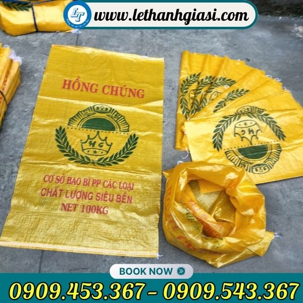 Bao tải in logo theo yêu cầu giá xưởng Bao tải in logo theo yêu cầu giá tốt