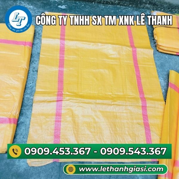 Bao tải dứa có dây rút đóng hàng nhanh chóng Bao tải dứa có dây rút