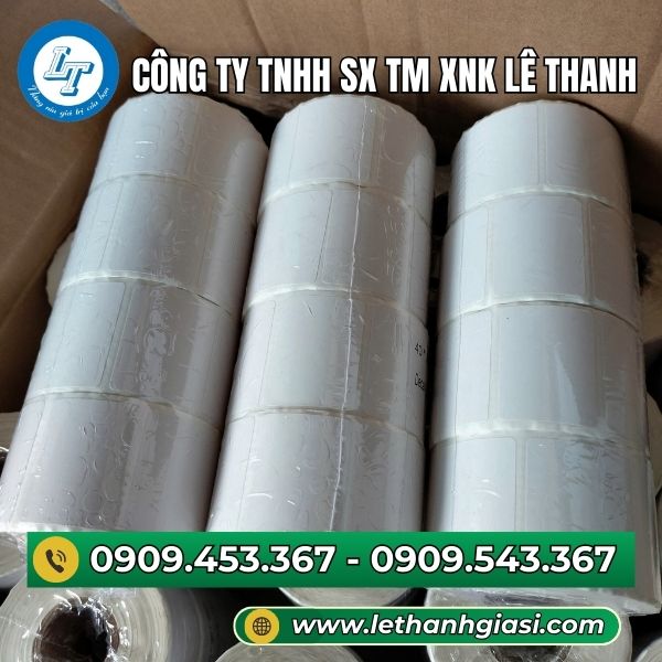Giấy in mã vạch 1 tem 40x30mmx30m