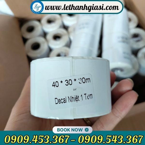Decal nhiệt 1 tem Decal nhiệt 1 tem