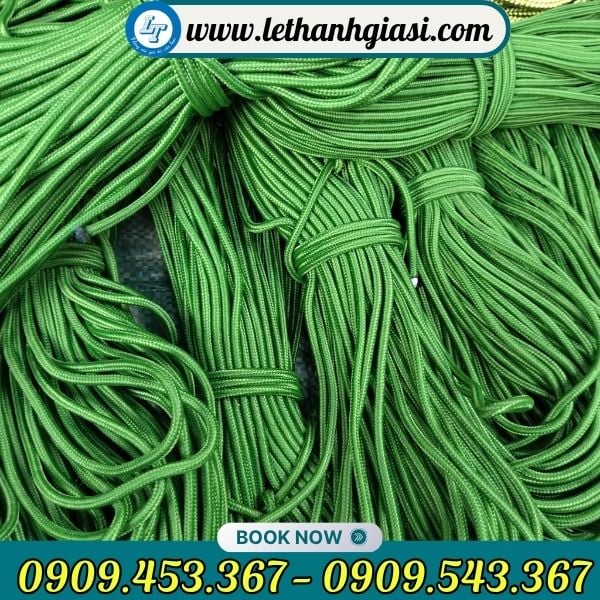 Dây dù tròn xanh 6 ly Dây dù giá sỉ