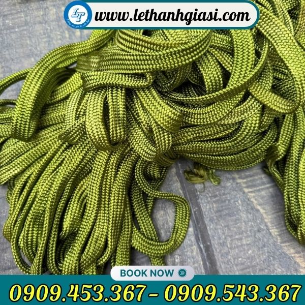 Dây dù xanh dẹt giá rẻ Dây dù xanh dẹt
