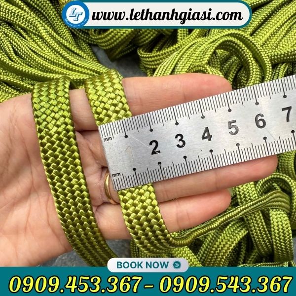 Dây dù xanh dẹt 1,5cm Dây dù xanh dẹt