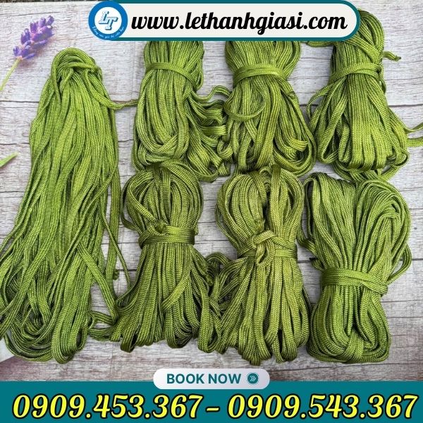 Dây dù xanh dẹt giá xưởng Dây dù xanh dẹt