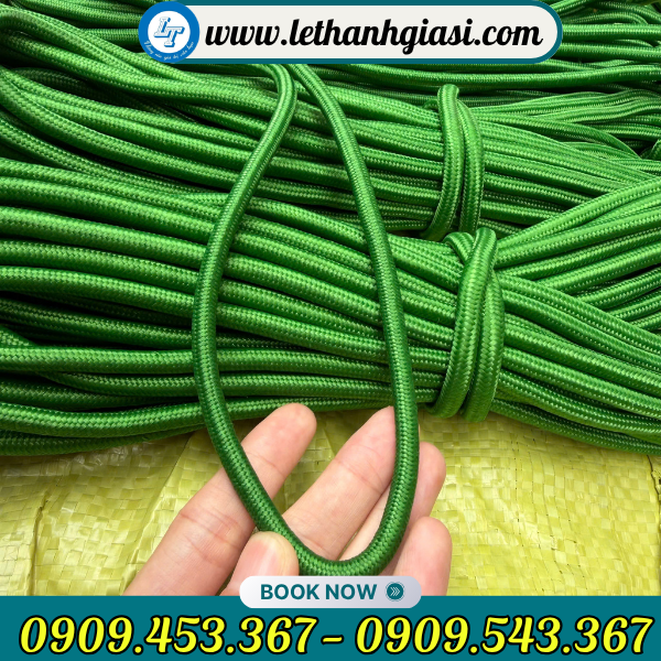 Dây dù tròn xanh bền đẹp Dây dù tròn xanh giá sỉ HCM