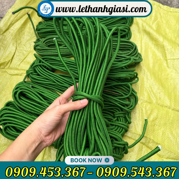Dây dù tròn xanh giá sỉ HCM Dây dù tròn xanh giá sỉ HCM