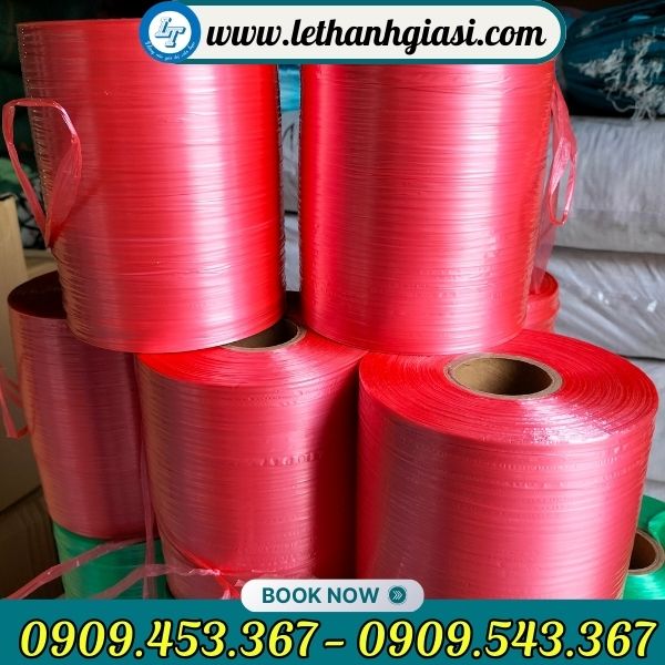 Dây nilon cột máy màu đỏ Dây nilon cột máy