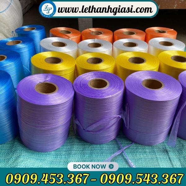 Dây nilon cột máy nhiều màu cuộn 2kg Dây nilon cột máy