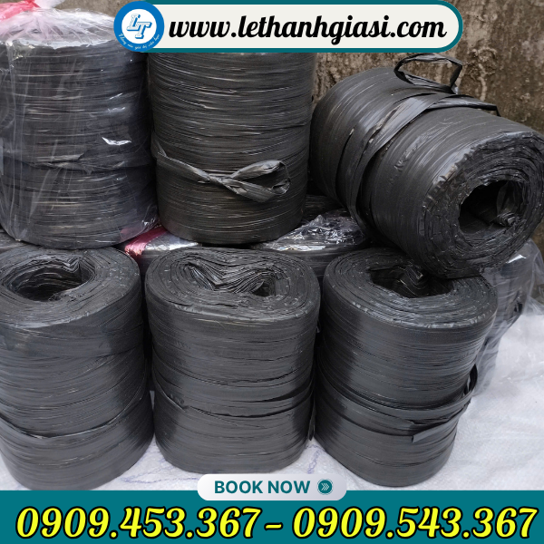 Dây nilon ống màu đen sẵn kho Dây nilon ống màu đen