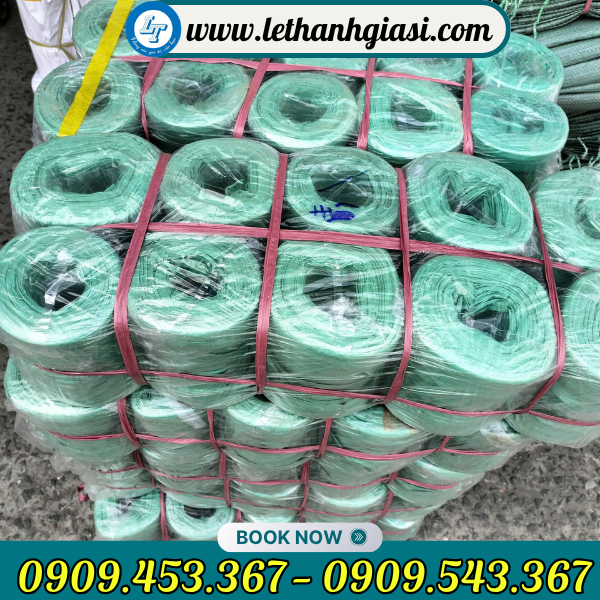 Dây nilon ống màu xanh lá giá sỉ rẻ Dây nilon ống màu xanh