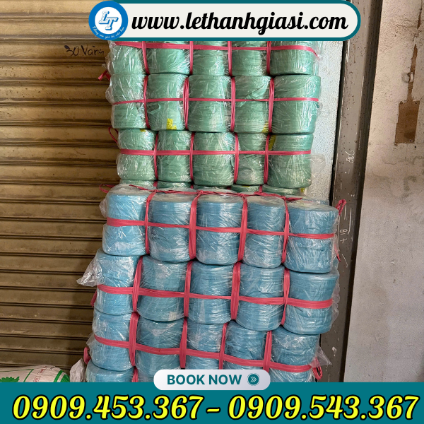 Dây nilon ống màu xanh 700g, 1kg sẵn kho Dây nilon ống màu xanh giá rẻ chất lượng