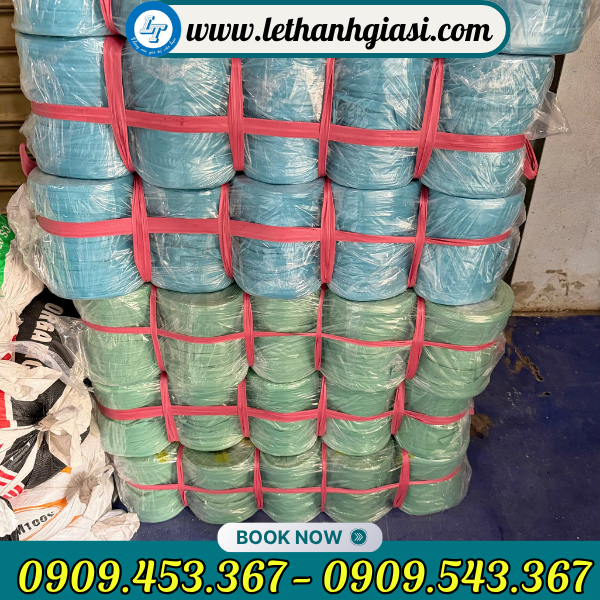 Dây nilon ống màu xanh giá xưởng Dây nilon ống màu xanh