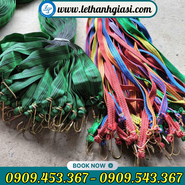 Dây ràng hàng nhiều kích cỡ có móc thép 2 đầu Dây ràng hàng nhiều kích cỡ
