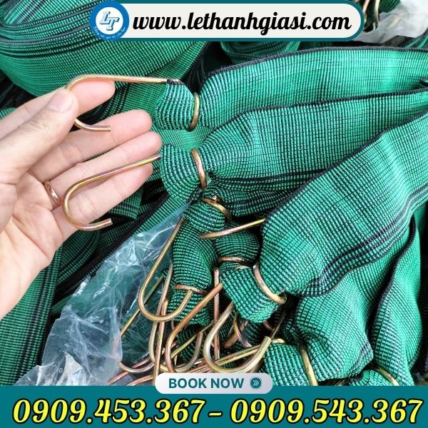 Dây ràng hàng xanh có móc thép Dây ràng hàng xanh