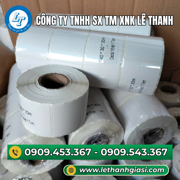 Giấy in mã vạch 1 tem Giấy in mã vạch 1 tem