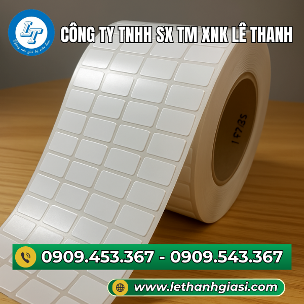 Giấy in mã vạch 4 tem Giấy in mã vạch 4 tem